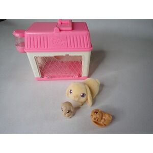 Little Live Pets Mama Surprise Minis Flocked Bunny Rabbit Babies Hutch Toy